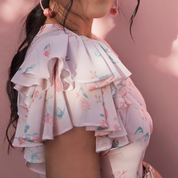 Rachel Parcell Tiered Ruffle Sleeve Dress - Picture 4 of 4